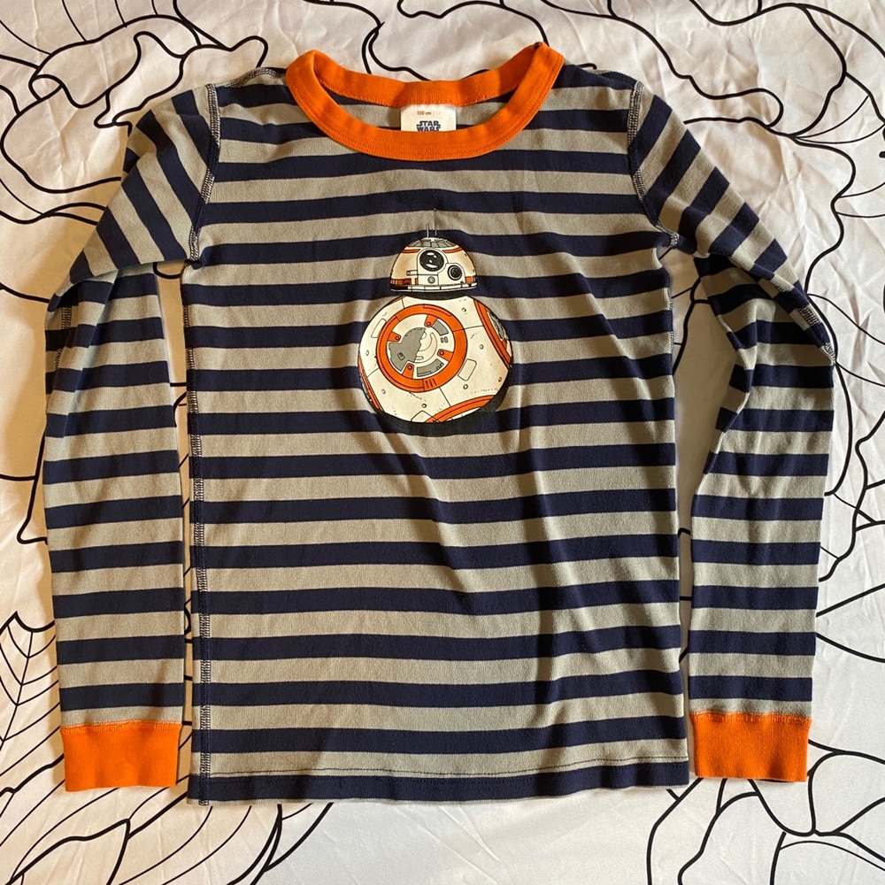Hanna Andersson Star Wars BB-8 Pajama TOP Size 12